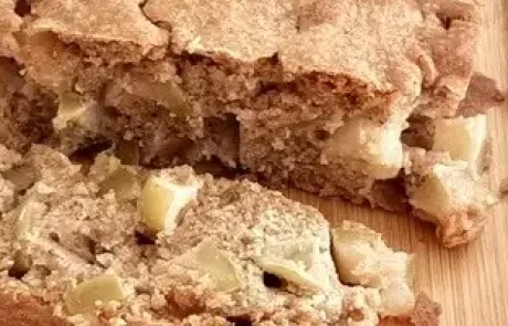 עוגת תפוחים בחושה
